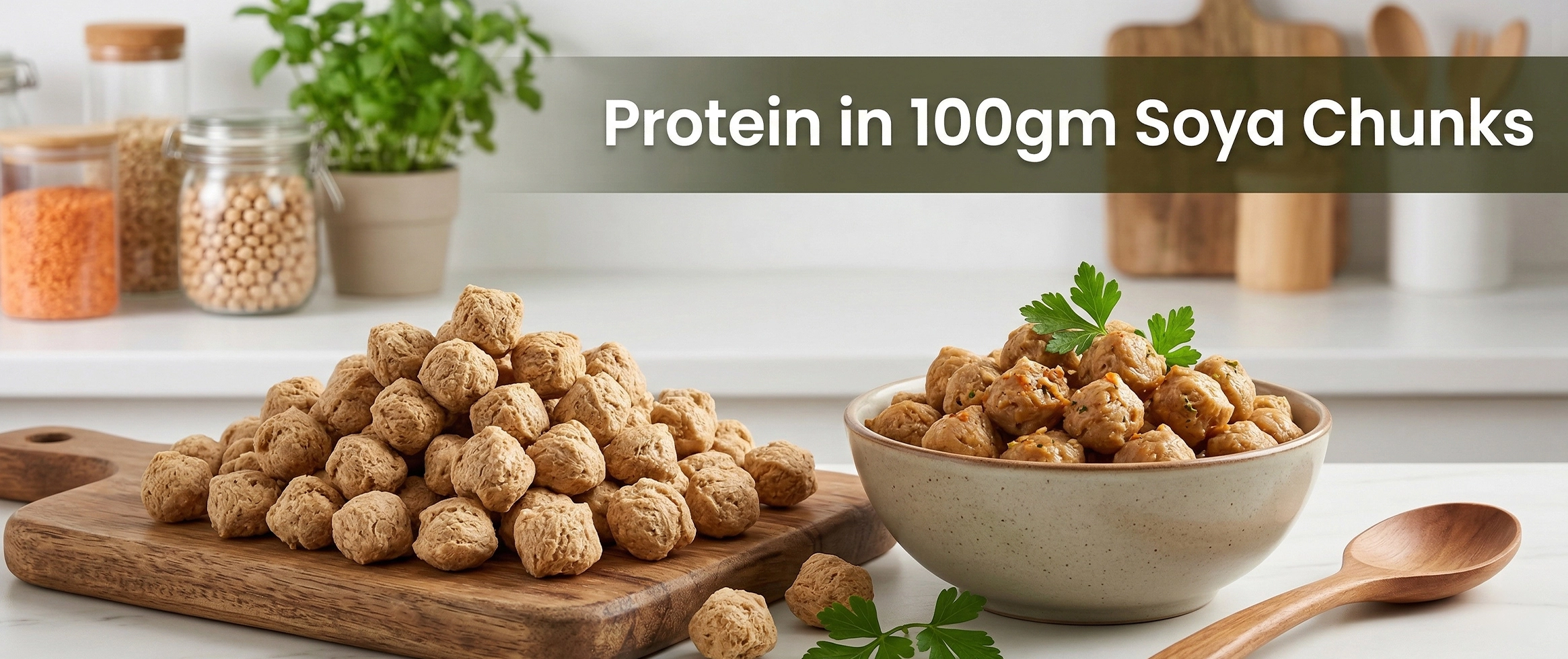protein in soya chunks